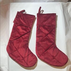 Tahari Red Holiday Stockings